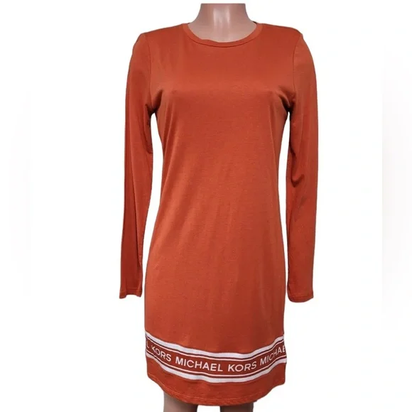 michael kors orange shirt dress Michael Kors shirt dress , Bright orange but not
